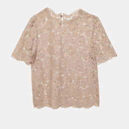 Valentino: Розовый топ 