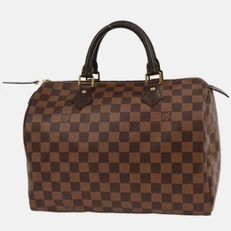 Louis Vuitton: Коричневая сумка  Speedy 30