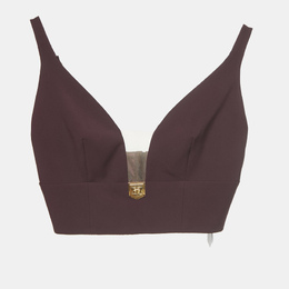 Elisabetta Franchi: Бордовый топ 