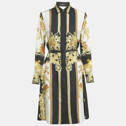 Versace: Чёрная рубашка  Barocco