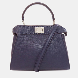 Fendi: Синяя сумка  Peekaboo