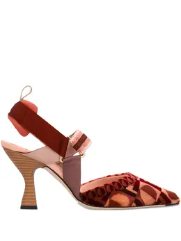FENDI: Розовые туфли  Colibri