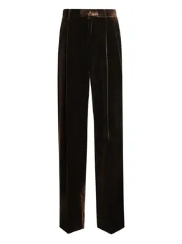 Dolce & Gabbana: Бархатные брюки  Velvet