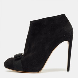 Salvatore Ferragamo: Чёрные ботинки  Vara Bow