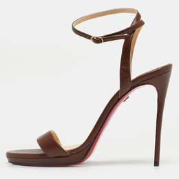 Christian Louboutin: Коричневые сандалии 