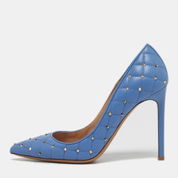 Valentino: Голубые туфли  Rockstud Spike