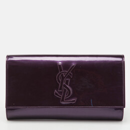 Yves Saint Laurent: Фиолетовый клатч 