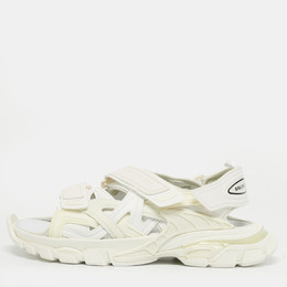 Balenciaga: Белые сандалии  Track