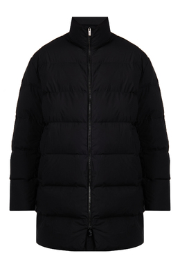 EMPORIO ARMANI: Чёрный пуховик 