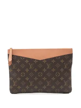 Louis Vuitton Pre-Owned: Коричневый клатч 