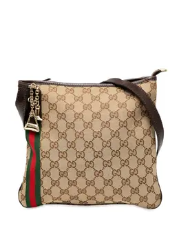 Gucci Pre-Owned: Коричневая сумка через плечо 