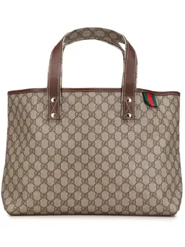 Gucci Pre-Owned: Коричневая сумка-шоппер 