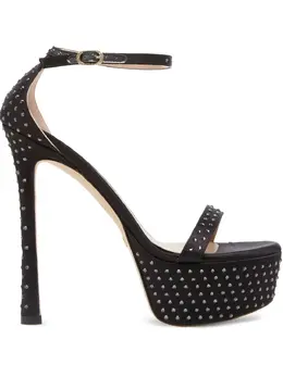 Stuart Weitzman: Чёрные сандалии  Nudistcurve