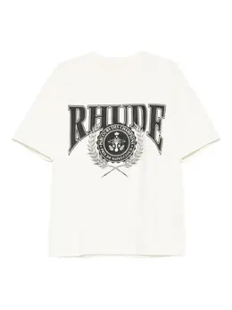 RHUDE: Белая футболка 