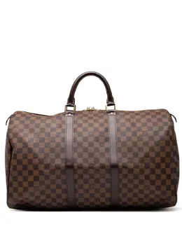 Louis Vuitton Pre-Owned: Коричневая дорожная сумка 