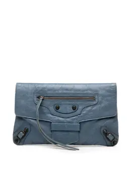 Balenciaga Pre-Owned: Голубой клатч 