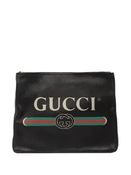Gucci Pre-Owned: Чёрный клатч 