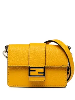 Fendi Pre-Owned: Жёлтая сумка через плечо 