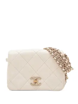CHANEL Pre-Owned: Белая сумка через плечо 