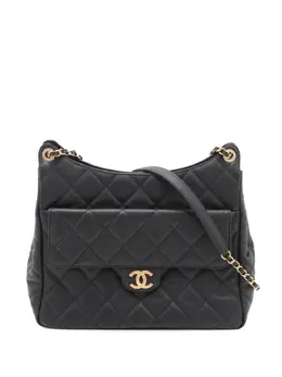 CHANEL Pre-Owned: Чёрная сумка 