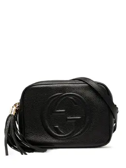 Gucci Pre-Owned: Чёрная сумка через плечо 