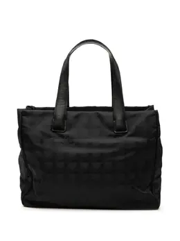 CHANEL Pre-Owned: Чёрная сумка-шоппер 
