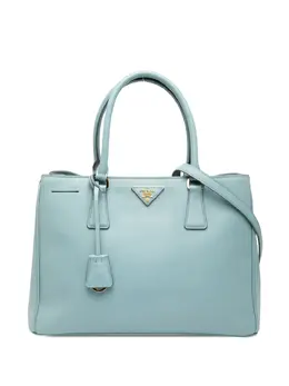 Prada Pre-Owned: Голубая сумка 