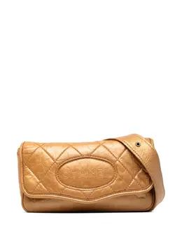CHANEL Pre-Owned: Коричневая сумка через плечо 