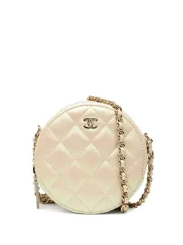 CHANEL Pre-Owned: Белый клатч 