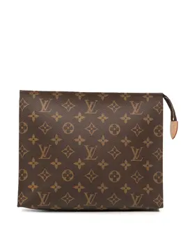Louis Vuitton Pre-Owned: Коричневый клатч 