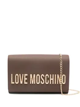 Love Moschino: Коричневая сумка через плечо 