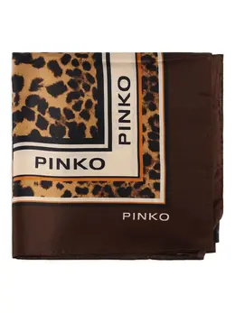 PINKO: Шарф с леопардовым принтом 