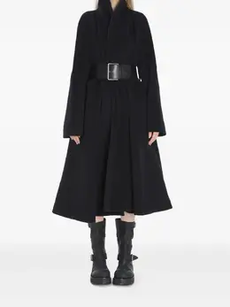 Balenciaga: Кожаное пальто 