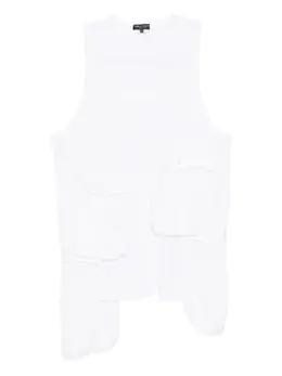 Comme des Garçons Homme Plus: Белый жилет 