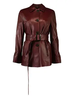 Max Mara: Кожаное пальто 