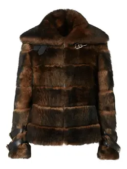FENDI: Шуба на меху 