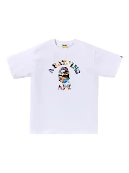 A BATHING APE®: Белая футболка 
