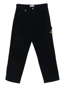 Stone Island: Чёрные брюки  Compass