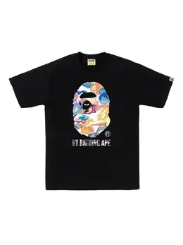 A BATHING APE®: Чёрная футболка 