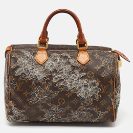 Louis Vuitton: Коричневая сумка  Speedy 30