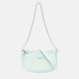 Louis Vuitton: Голубая сумка  Pochette
