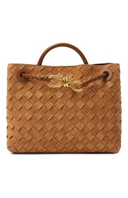 Bottega Veneta: Коричневая сумка 
