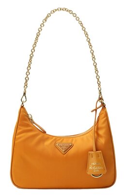 Prada: Оранжевая сумка 