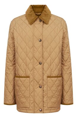Burberry: Бежевая куртка 