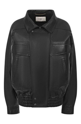 Saint Laurent: Кожаная куртка 