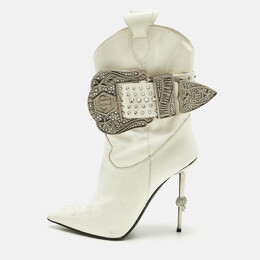 Philipp Plein: Белые ботинки  Crystal