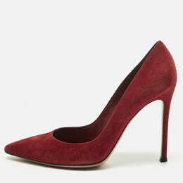 Gianvito Rossi: Бордовые туфли 