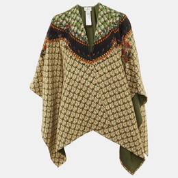 Etro: Зелёный плащ 