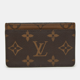 Louis Vuitton: Коричневый картхолдер 