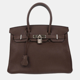 Hermes: Коричневая сумка  Birkin 30
